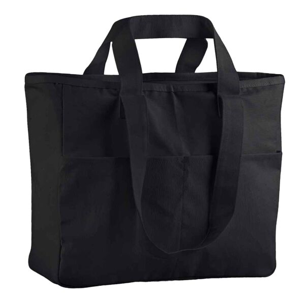 Double-handle cargo pocket tote Thumbnail