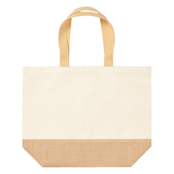 Jute base canvas tote XL Thumbnail